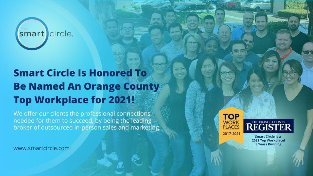 Smart Circle named an Orange County Top Workplace in 2021!